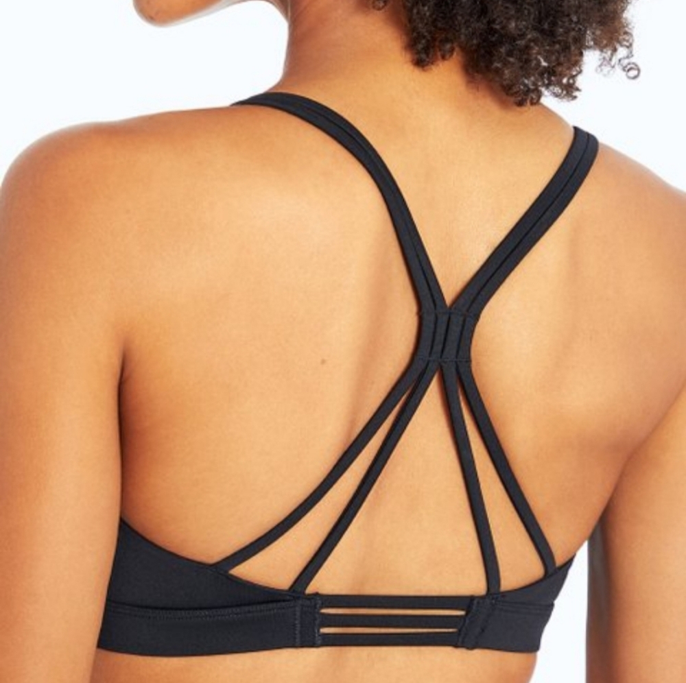 Black Monica Sports Bra